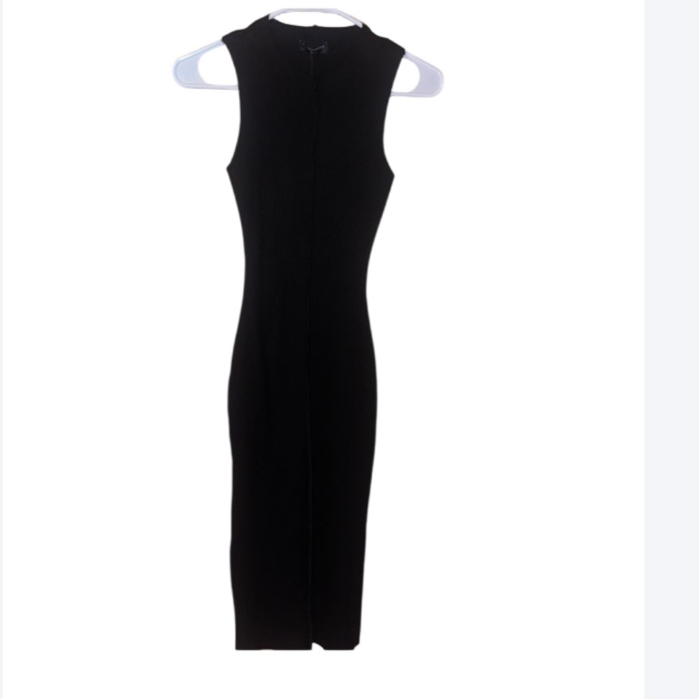 Naked Wardrobe black ribbed tank dress - Picture 10 of 10